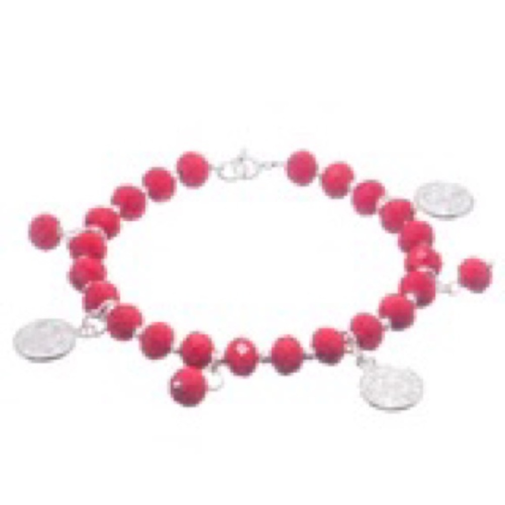 San Benito bracelet available red or black beads